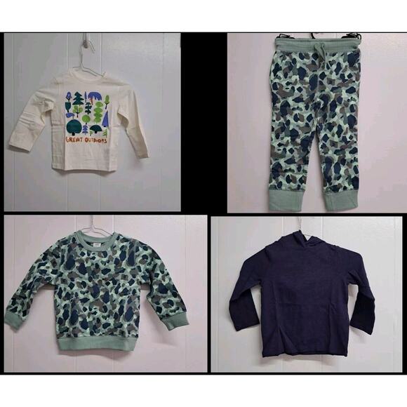 Amazon Essentials Boys‎ Long-Sleeve Outfit Set, Pack of 4 Size 3T - Picture 1 of 16
